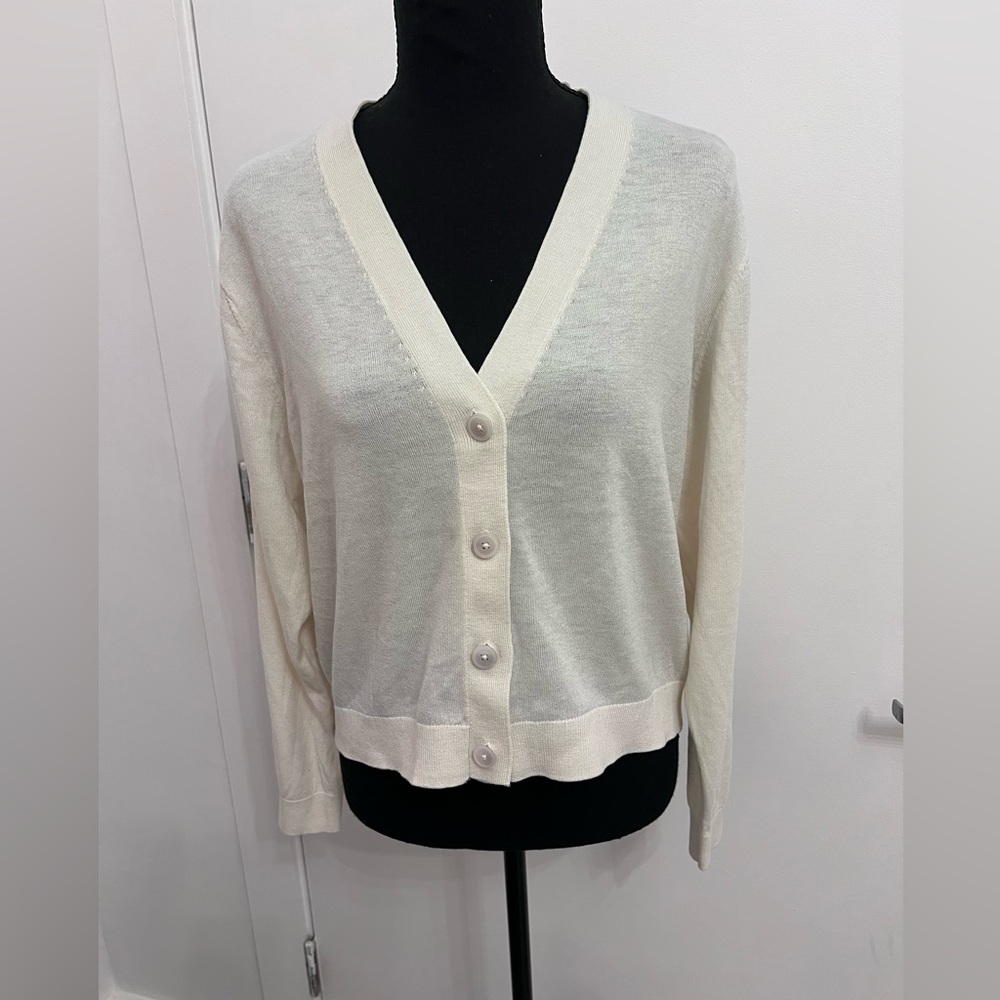 a new day Ivory V-Neck Cardigan